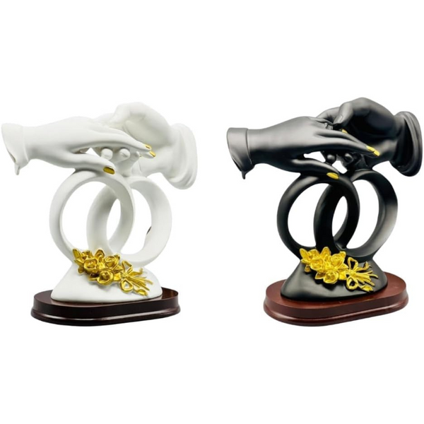 Sculpture Statues Figurines for Home Decor, Office, Modern Room, Entryway, Dining Table (Pack of 2)