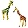 Giraffe trinket Jewelry box Figurine Crystal Hand Painted (Red)