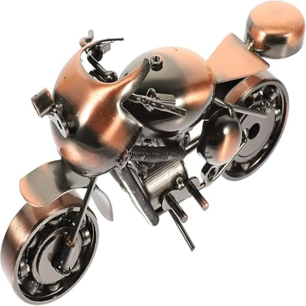 Motor Vintage Iron Art Metal Motorcycle Decor Travel Sculpture Decoration or as a Funny Gift Idea for Home Office Décor