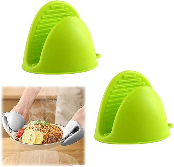 Oven Mitts Gloves Insulated Silicone Grip For Baking Non-slip, Heat Resistant for Fryer, Microwave, 2 Pc