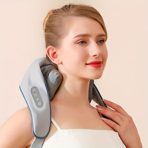 3D ADJUSTABLE NECK SHOULDER & MUSCLE RELAXATION MASSAGER, مدلك استرخاء العضلات