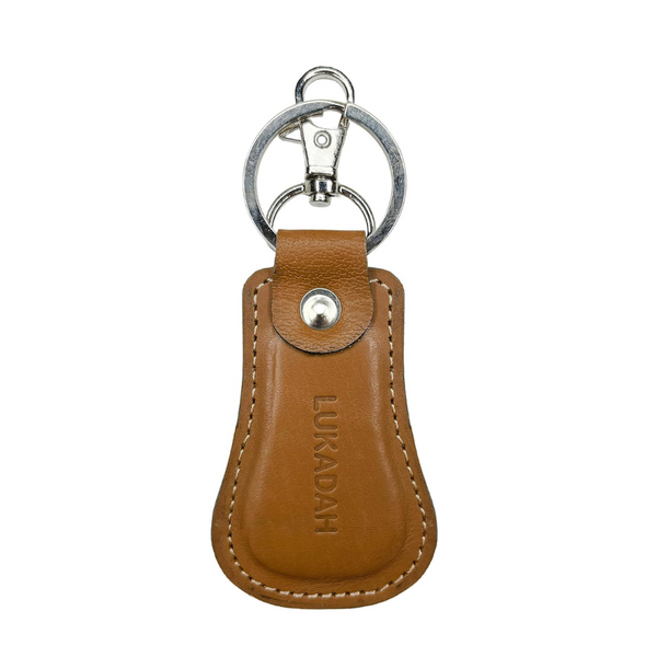 Leather Key Chain ( Light Brown )