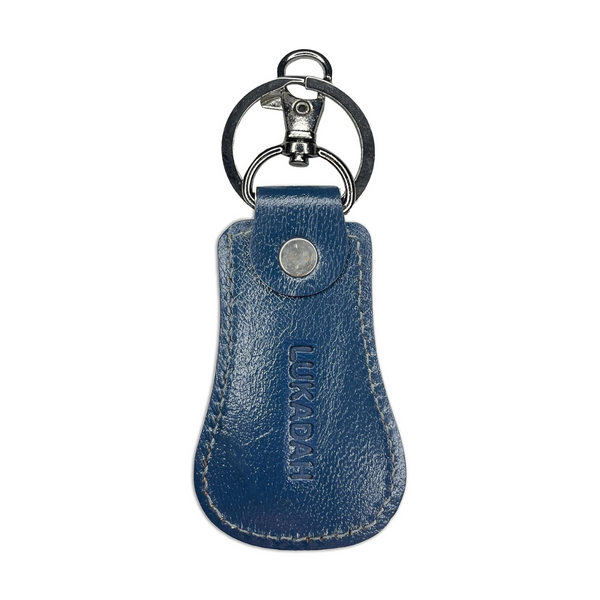 Leather Key Chain (Blue)