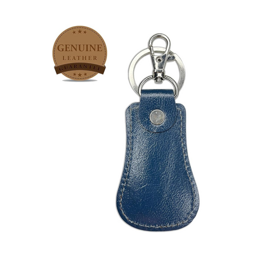 Leather Key Chain (Blue)