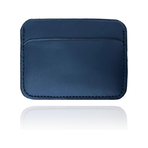 Leather Card Holder (Space Blue)