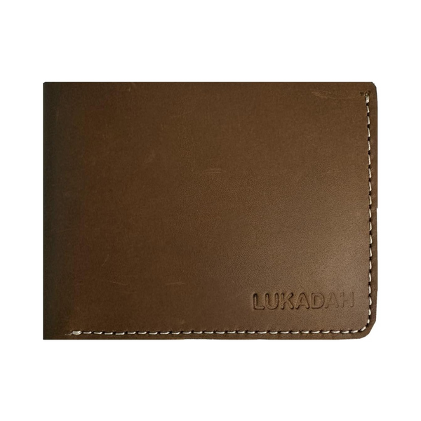 Wallet Leather Genuine Full Grain (Soft Brown)