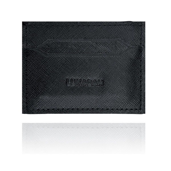 Leather Card Holder (Ink Black)