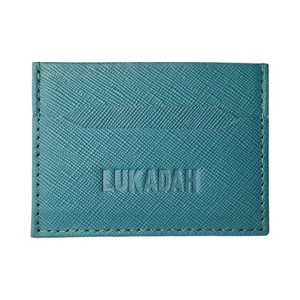 Leather Card Holder (Teal)