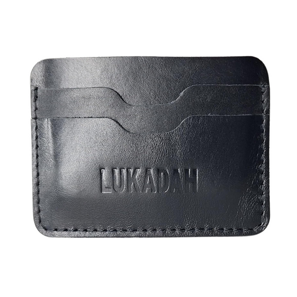 Leather Card Holder (Charcoal)
