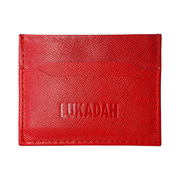 Leather Card Holder (Red)