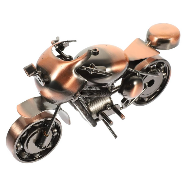 Motor Vintage Iron Art Metal Motorcycle Decor Travel Sculpture Decoration or as a Funny Gift Idea for Home Office Décor