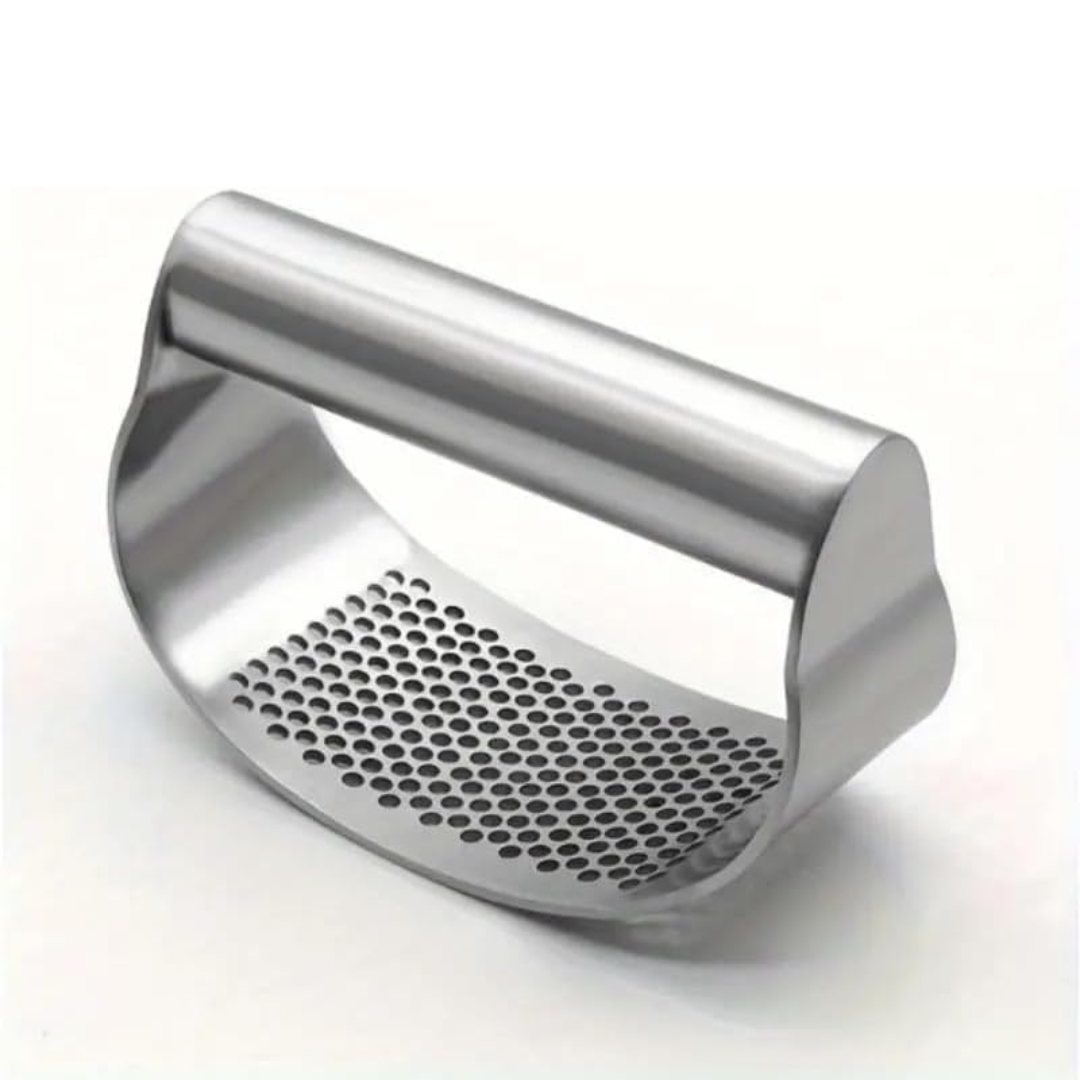 Garlic & Ginger Crusher, Mincer, Stainless Steel, Rust Proof, Dishwasher Safe - 1 Pc