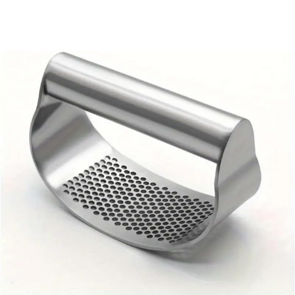 Garlic & Ginger Crusher, Mincer, Stainless Steel, Rust Proof, Dishwasher Safe - 1 Pc