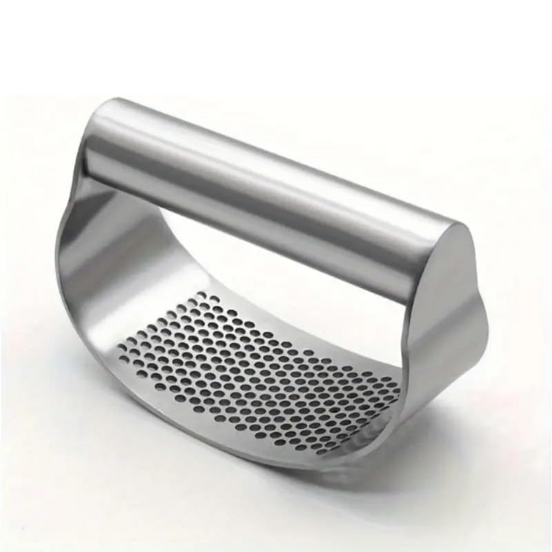 Garlic & Ginger Crusher, Mincer, Stainless Steel, Rust Proof, Dishwasher Safe - 1 Pc