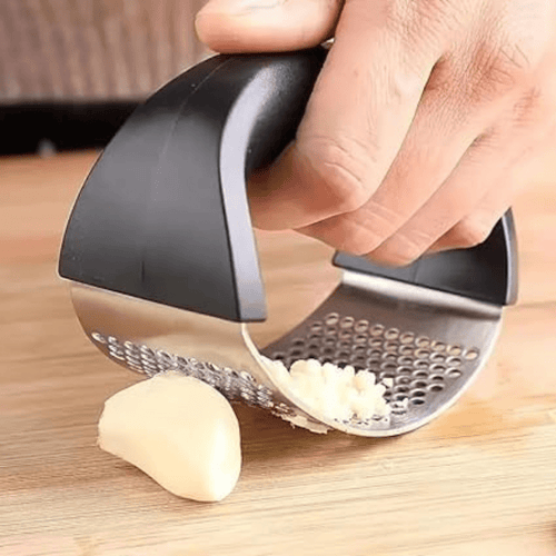 Garlic & Ginger Crusher - Stainless Steel, Rust Proof, Dishwasher Safe (2 Pack)