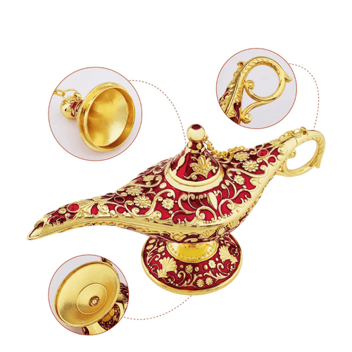 Aladdin Genie Lamp Chirag Vintage Magic | Red