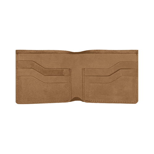 LUKADAH - Wallet Leather Genuine Full Grain Card Holder (Cinnamon Brown)