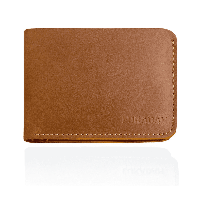 LUKADAH - Wallet Leather Genuine Full Grain (Peanut Brown)