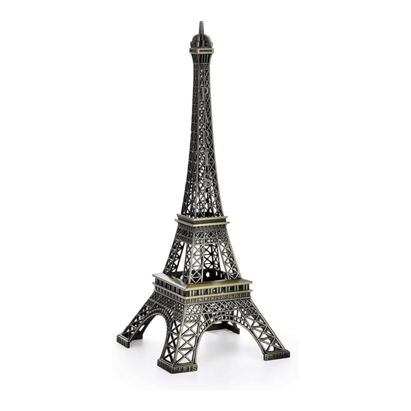 Metal Eiffel Tower Statue - Paris Decor, Cake Topper, Home & Office by Lukadah