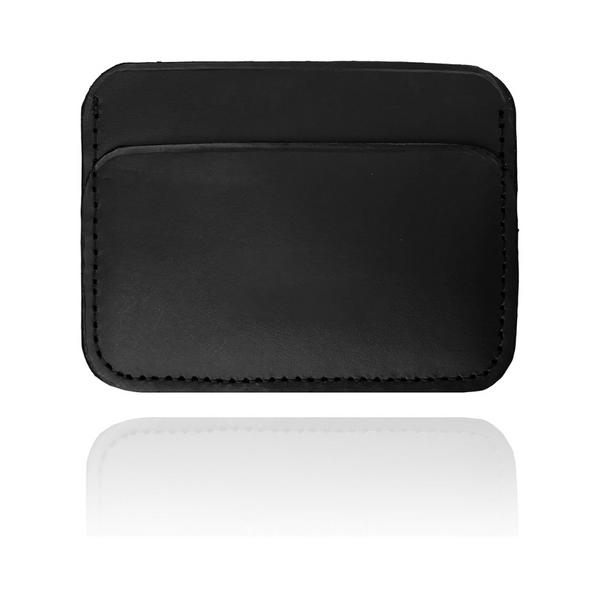 LUKADAH - Genuine Full Grain Handmade Leather Wallet (Space Black)