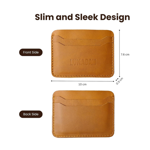 Leather Card Holder (Brown)