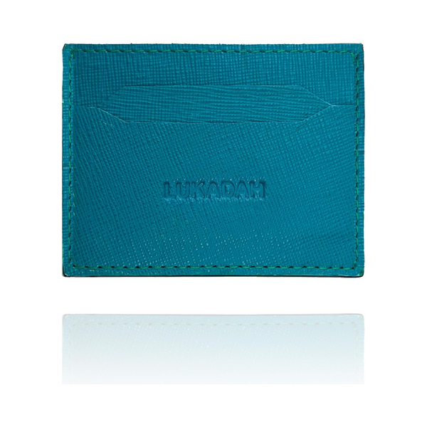 Leather Card Holder (Deep Teal)