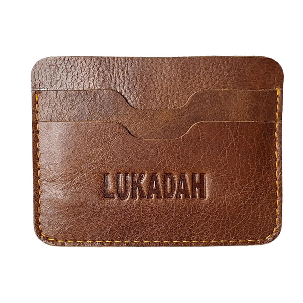 Leather Card Holder (Dark Brown)