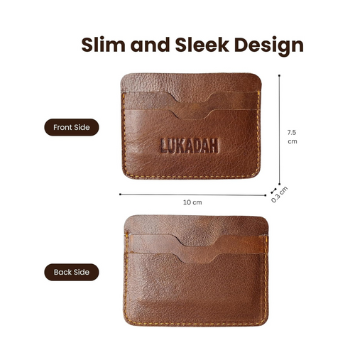 Leather Card Holder (Dark Brown)