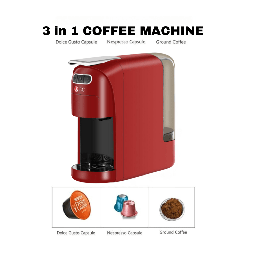 DLC 3 in 1 Multifunction Espresso Capsule Coffee Machine – 1400W Coffee Maker - 700ML Tank-DLC-CM7321