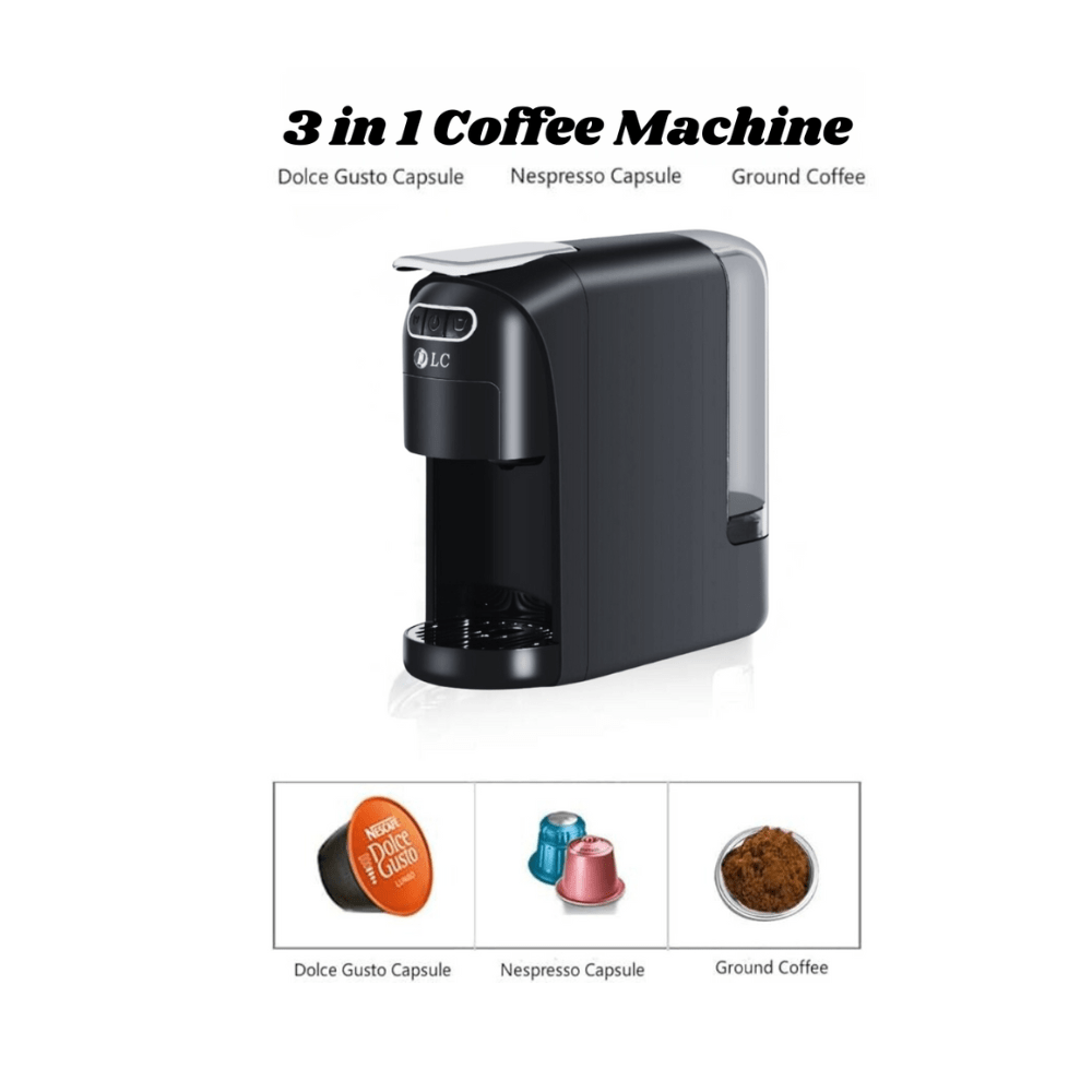 DLC 3 in 1 Multifunction Espresso Capsule Coffee Machine – 1400W Coffee Maker - 700ML Tank-DLC-CM7321