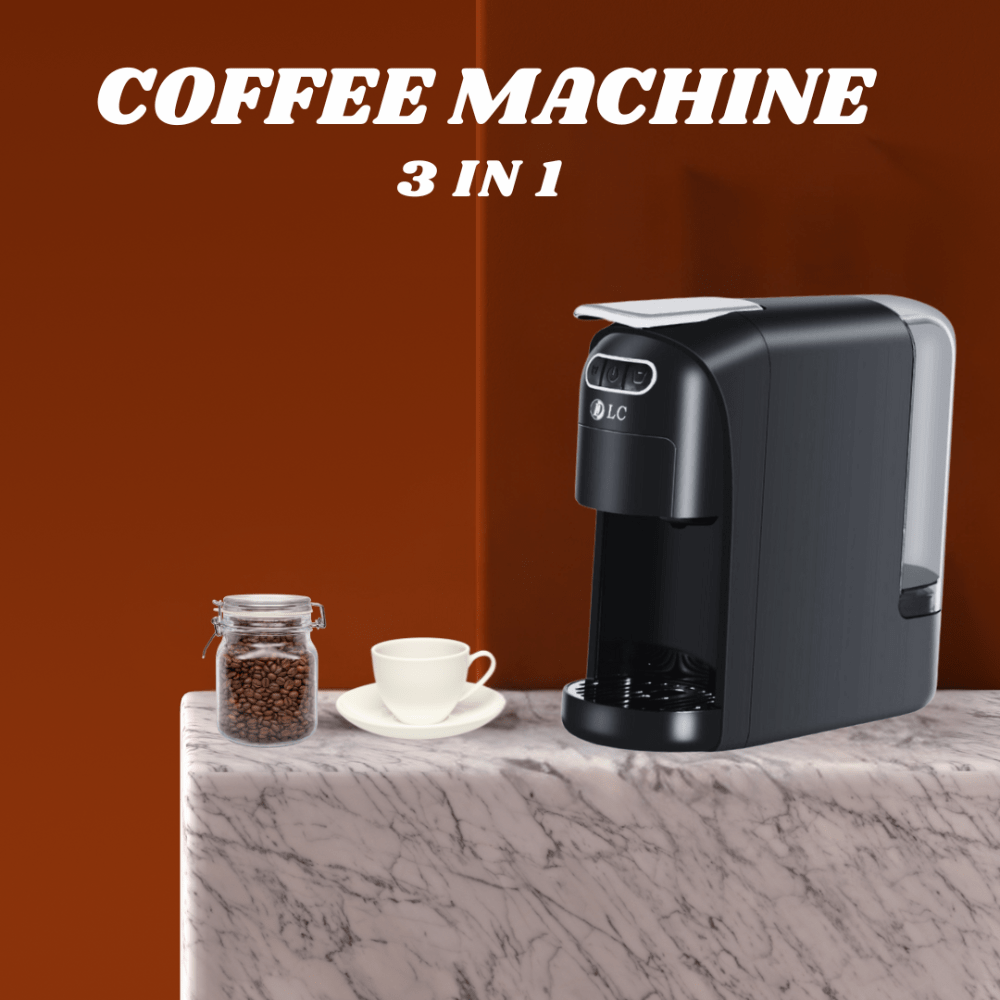 DLC 3 in 1 Multifunction Espresso Capsule Coffee Machine – 1400W Coffee Maker - 700ML Tank-DLC-CM7321