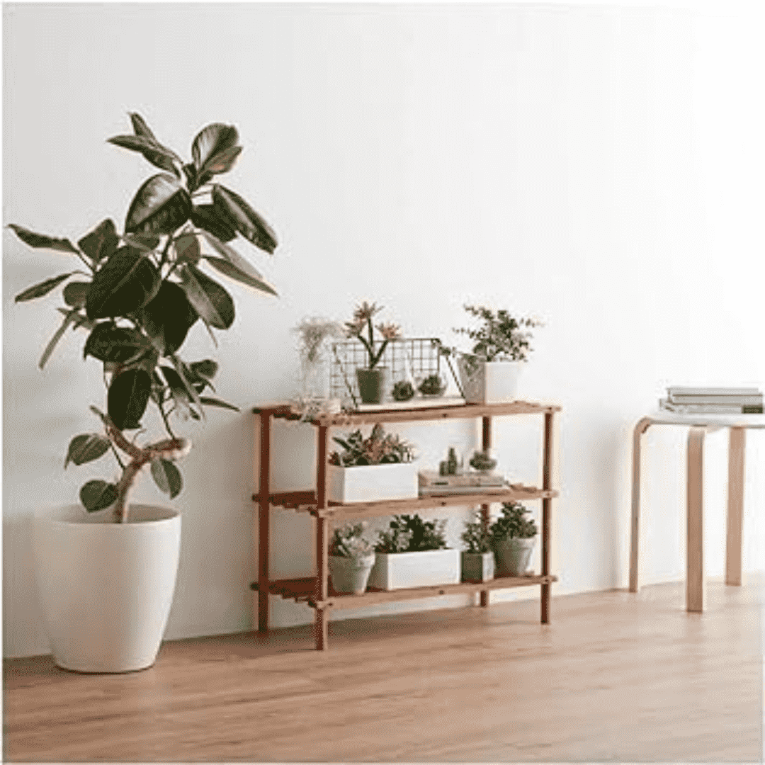3-Tier Solid Fir Wood Shoe Rack Shelf Stand