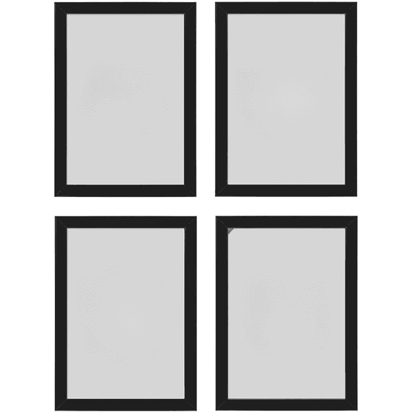 Photo Frames | Set of 4, 21 x 30 cm | Black