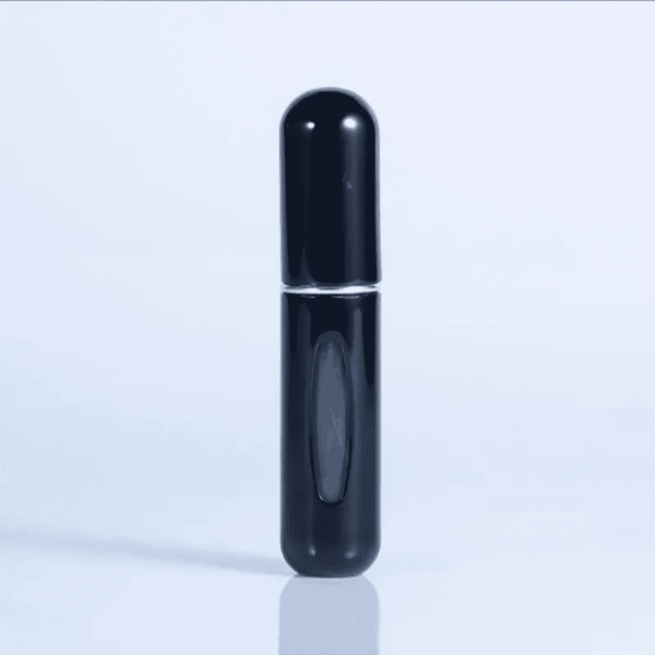 Portable Perfume Spray Bottle - Refillable Mini Atomizer for Travel - Pump Dispenser - Easy to Use 5ml (black)