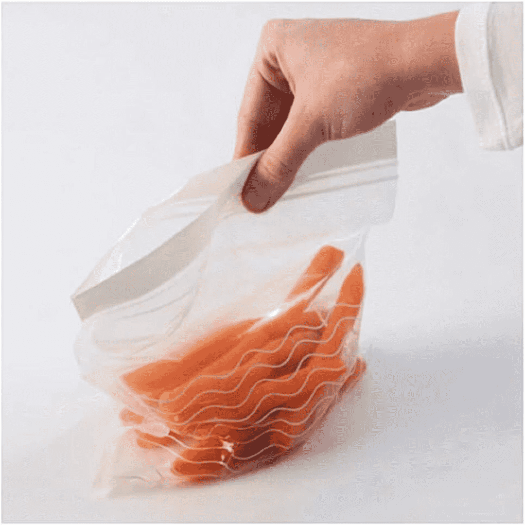 Freezer Safe & Reusable Sandwich Food Bags (50, 25 x 2.5L, 25 x 1.2L)