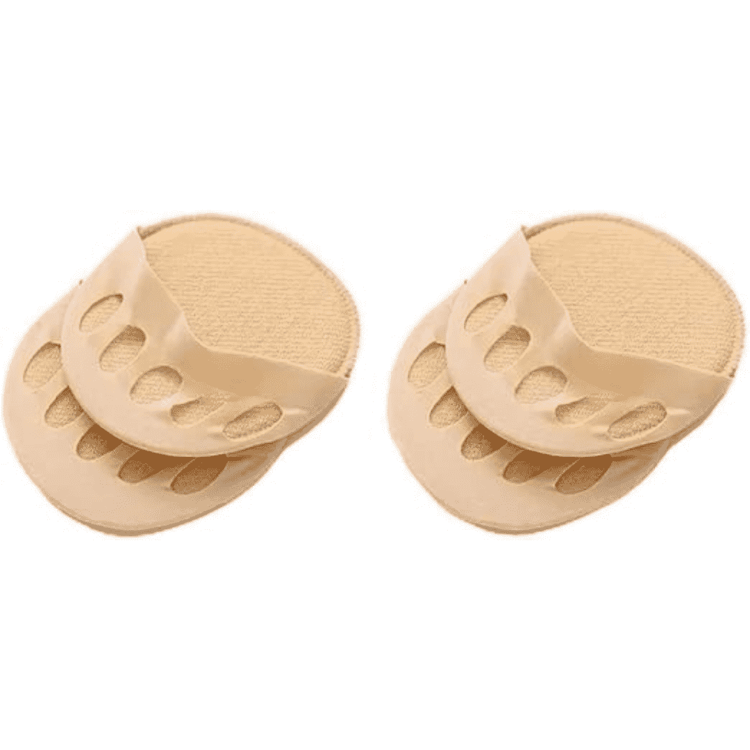 Forefoot Cushion Pads, Non-slip High Heels Invisible Socks, Women's Stockings(Pack of 2 )