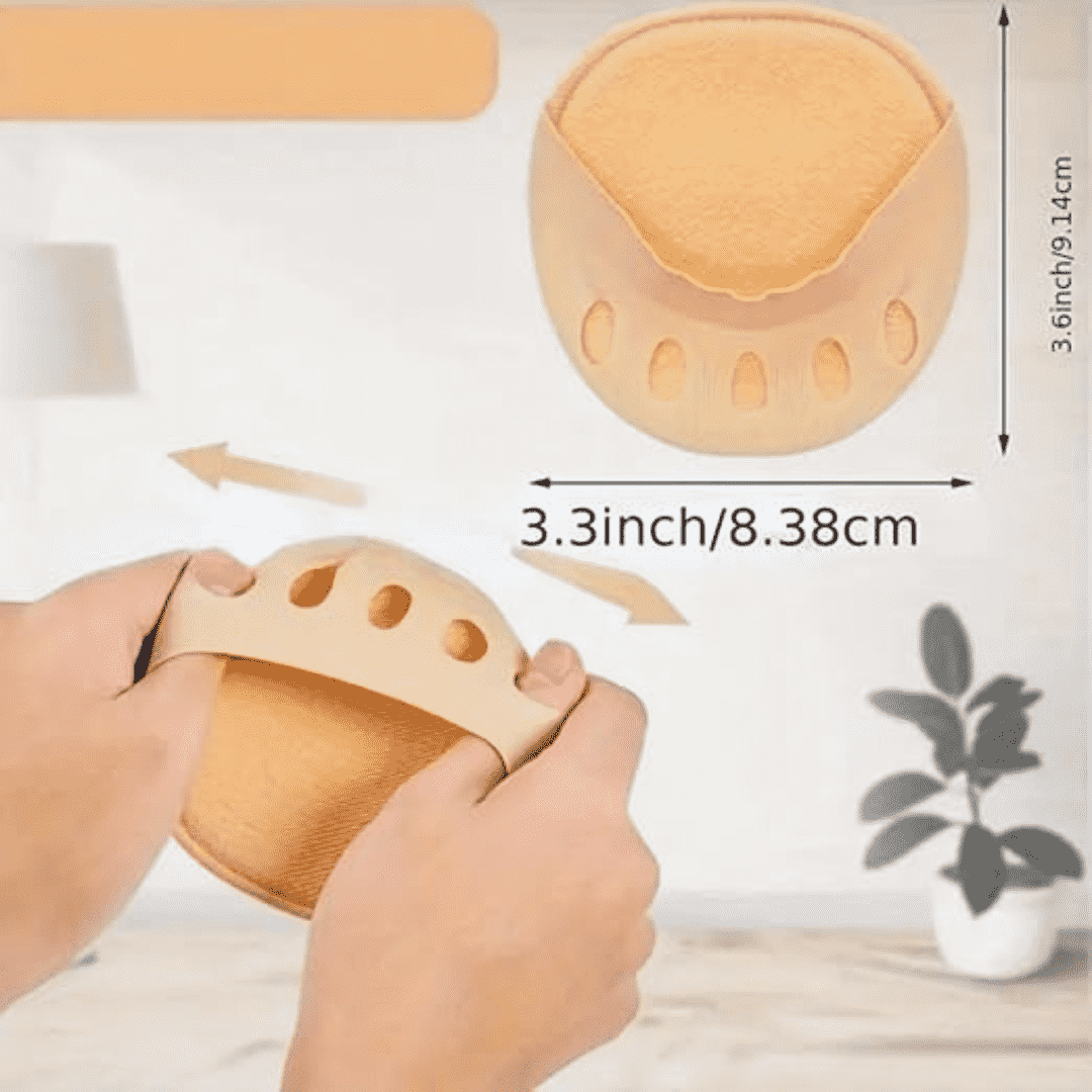 Forefoot Cushion Pads, Non-slip High Heels Invisible Socks, Women's Stockings(Pack of 2 )
