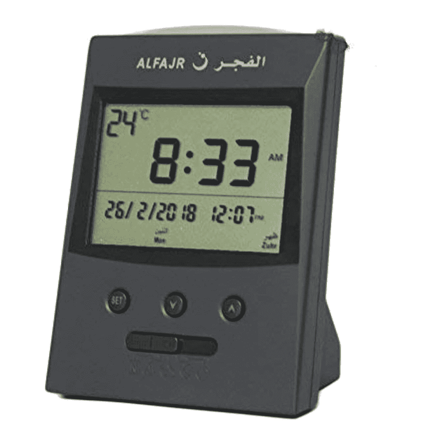 Azan Table Alarm Clock - Manual for USA Cities