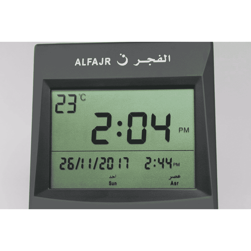 Azan Table Alarm Clock - Manual for USA Cities