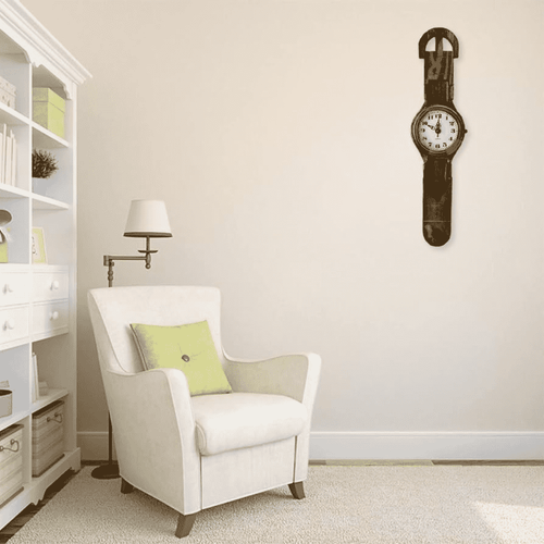 Handcrafted Wooden Wrist Watch Style Beautiful Wall Clock