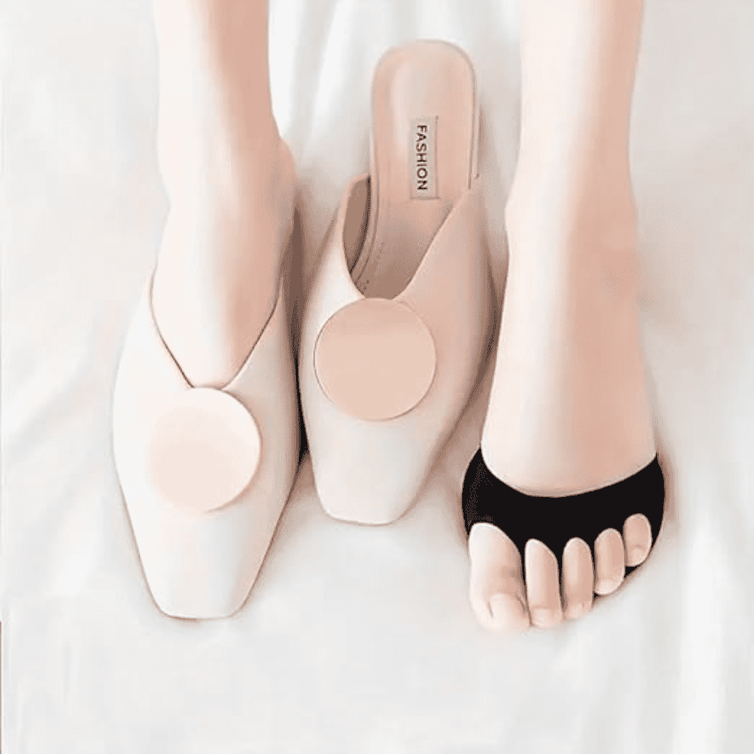 Forefoot Cushion Pads, Non-slip High Heels Invisible Socks, Women's Stockings (Pair of 2)