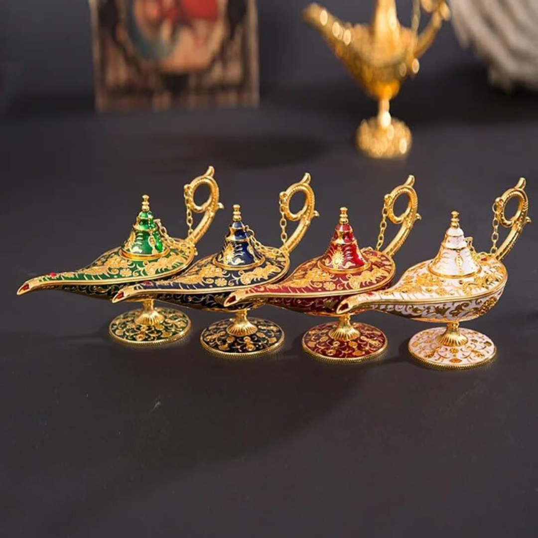 Aladdin Genie Lamp Chirag Vintage Magic (Blue)
