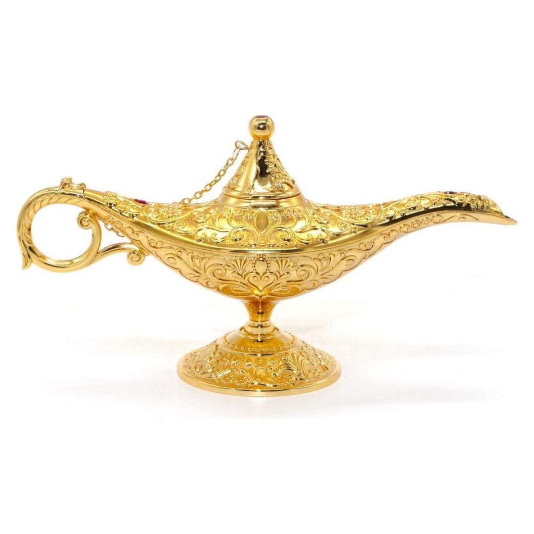 Aladdin Genie Lamp Chirag Vintage Magic,Yellow ( 20.7 x 11.3 )