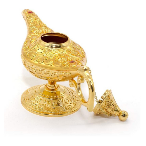 Aladdin Genie Lamp Chirag Vintage Magic,Yellow ( 20.7 x 11.3 )