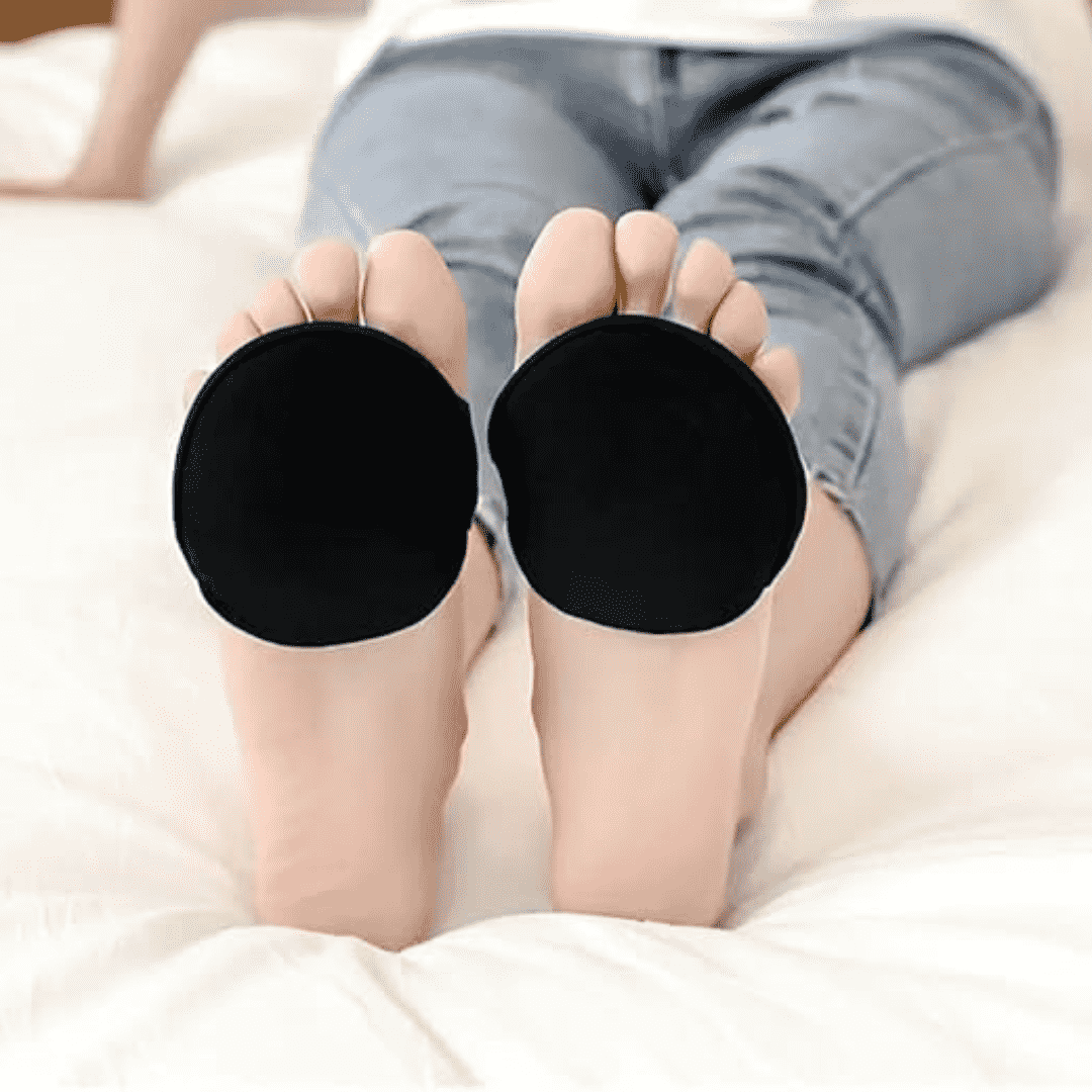 Forefoot Cushion Pads, Non-slip High Heels Invisible Socks, Women's Stockings (Pair of 2)