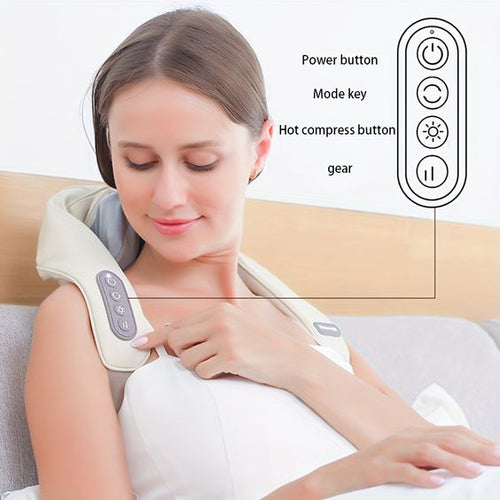 3D ADJUSTABLE NECK SHOULDER & MUSCLE RELAXATION MASSAGER, مدلك استرخاء العضلات